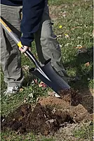 Wood D-Handle Drain Spade Hardwood Handle Drain Trench Spade