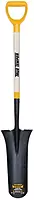 Wood D-Handle Drain Spade Hardwood Handle Drain Trench Spade