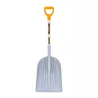 True Temper 1680700 Poly Scoop with Hardwood Handle and D-Grip