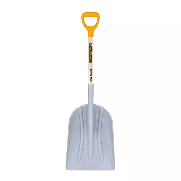 True Temper 1680700 Poly Scoop with Hardwood Handle and D-Grip