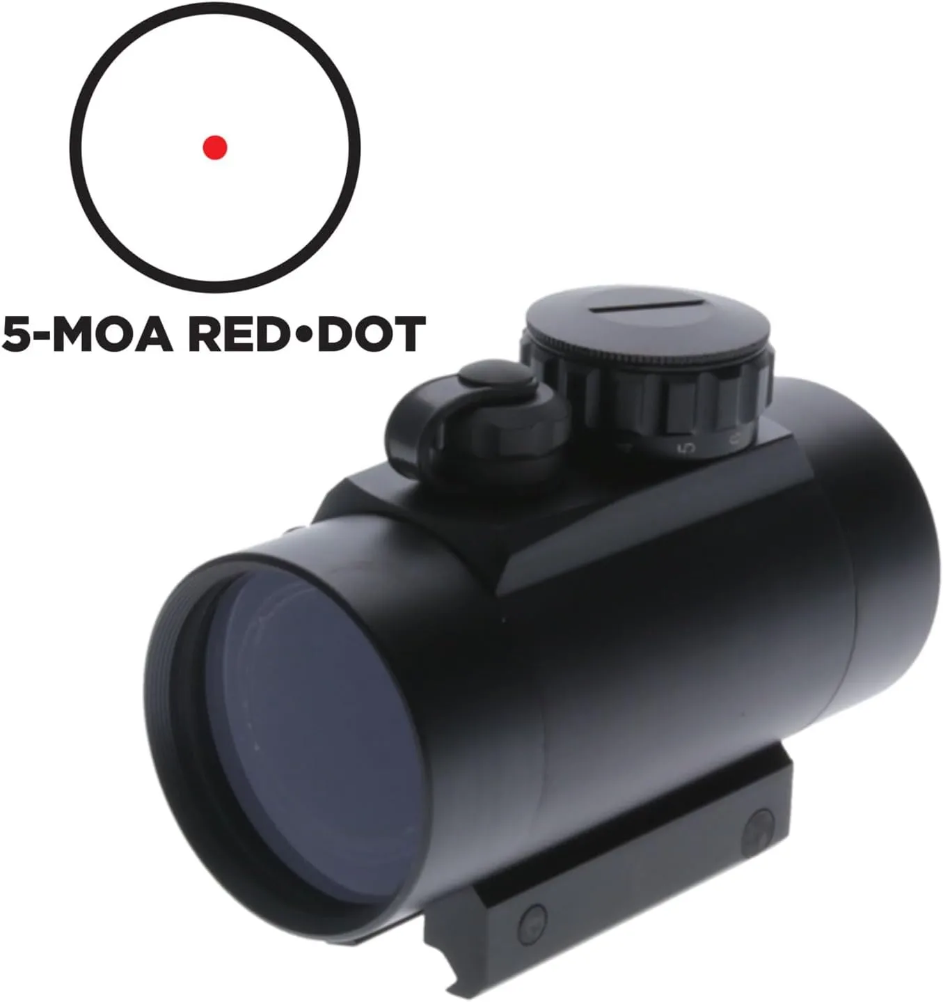 TRUGLO Traditional 1x40mm 5-MOA Hunting Durable Lightweight Waterproof Fogproof Shock Resistant Adjustable Aluminum Red-Dot