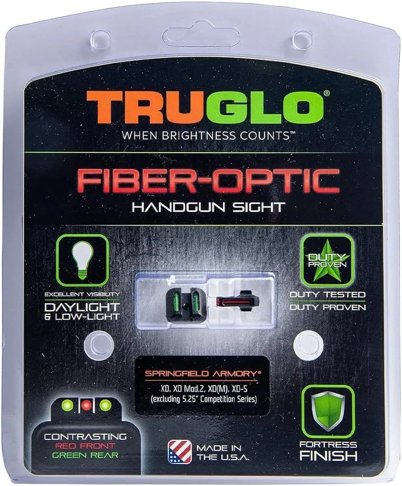 TRUGLO Fiber-Optic Handgun Night Sight Set