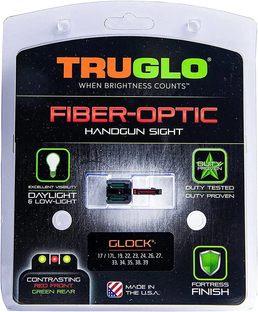 TRUGLO Fiber-Optic Handgun Night Sight Set