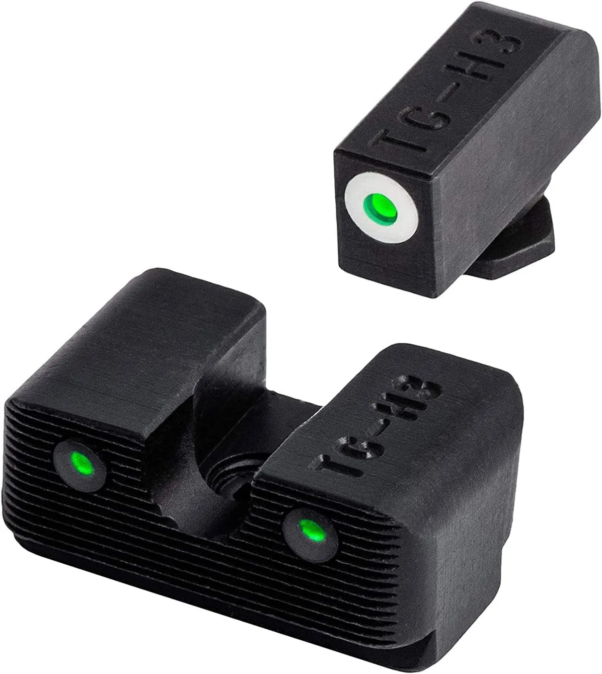 TRUGLO Glock Rear/FRNT SGT INSTL Tool aiming scope sight + Tritium Pro Compact Glow