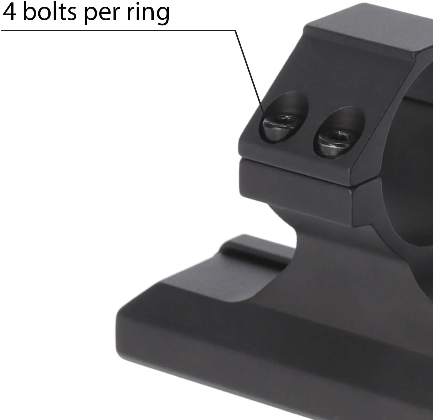 TRUGLO Tactical One-Piece Picatinny Style Scope Mount with Rings