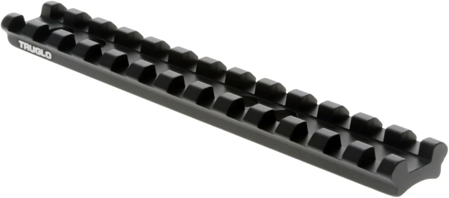 TruGlo Tactical Hunting Shooting Durable Aluminum Mounting Picatinny Optic Rail Compatible with Picatinny & Weaver-Style