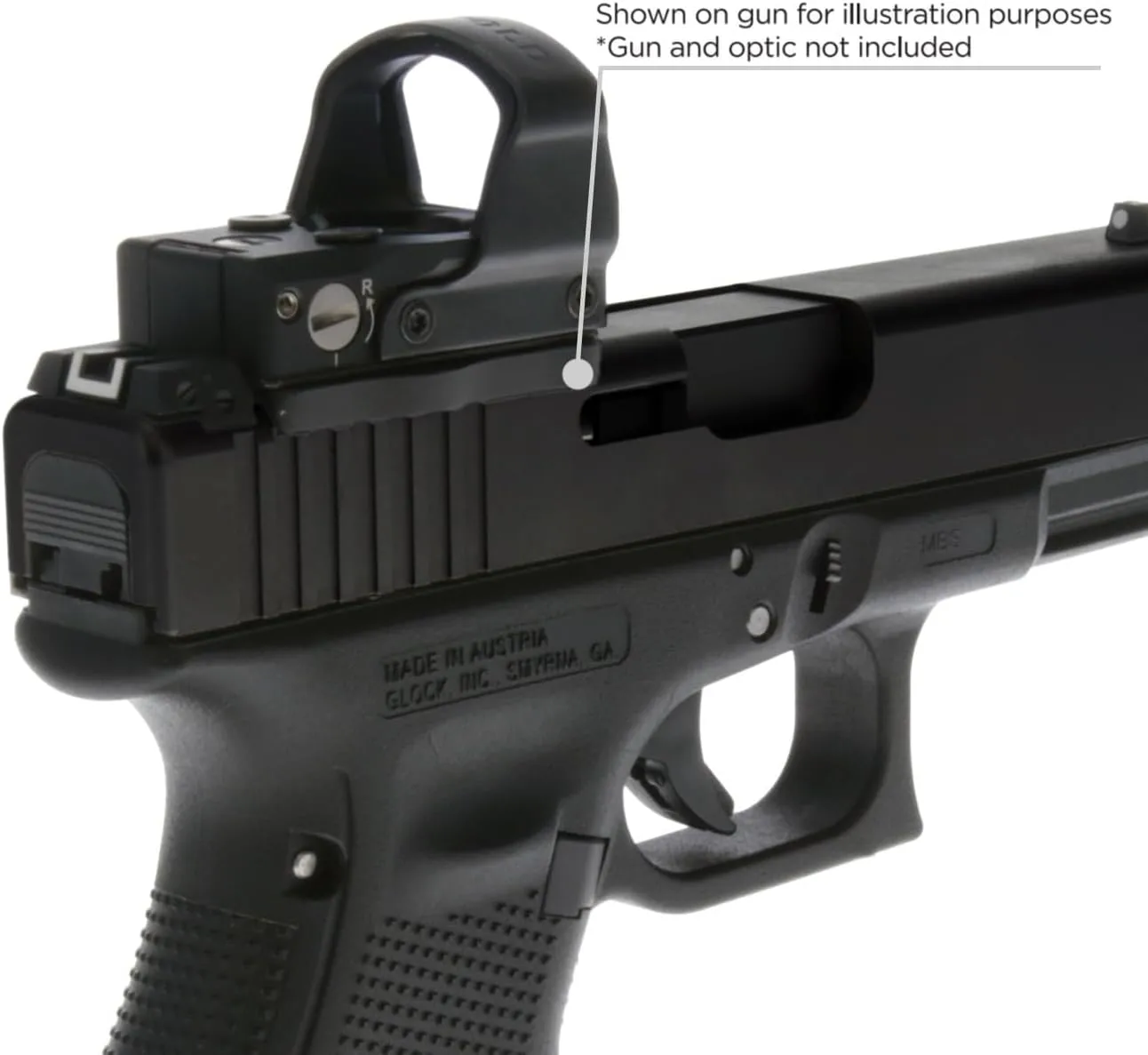 TRUGLO Pistol Red Dot Sight Adapter | RMR to 4-Post Mounting System