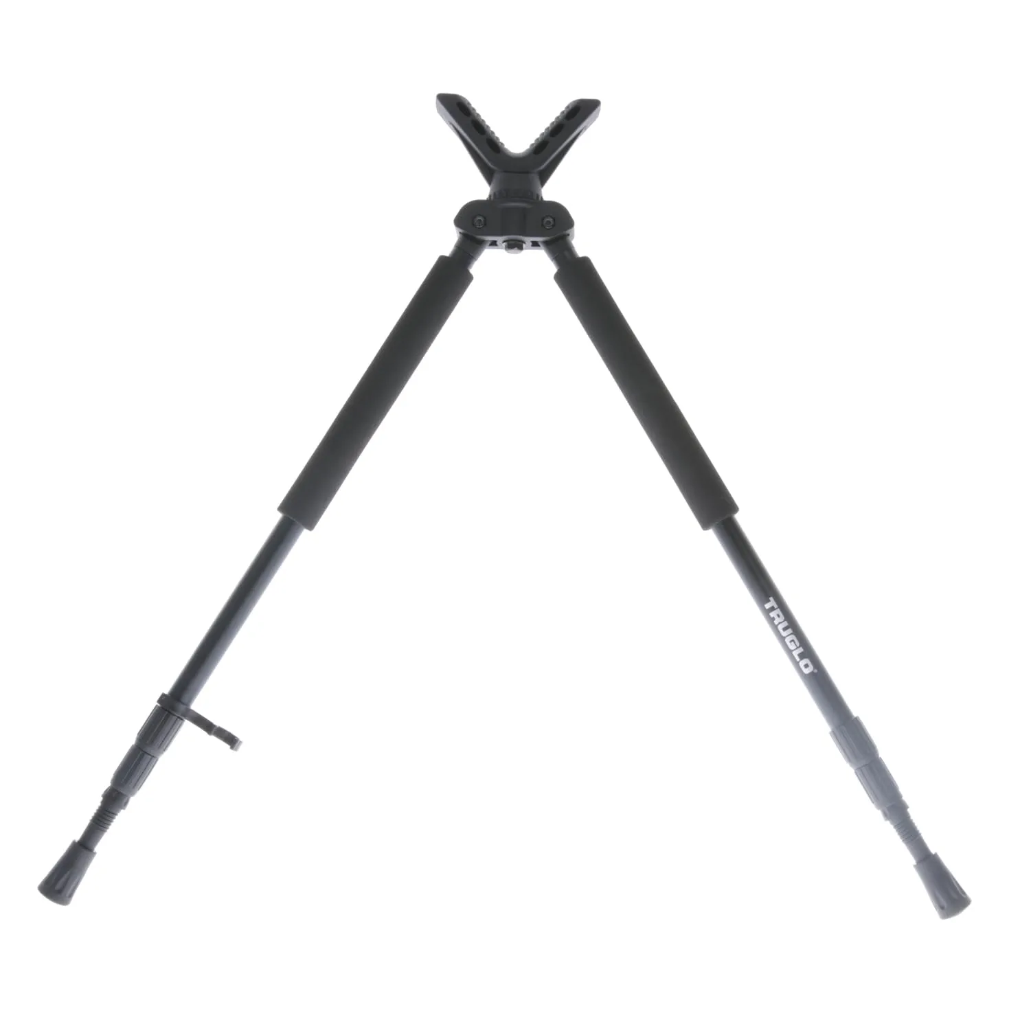 TruGlo Solid Shot Versatile Durable Adjustable Collapsible Rifle Shooting & Crossbow Hunting Bipod withRotating Head Design
