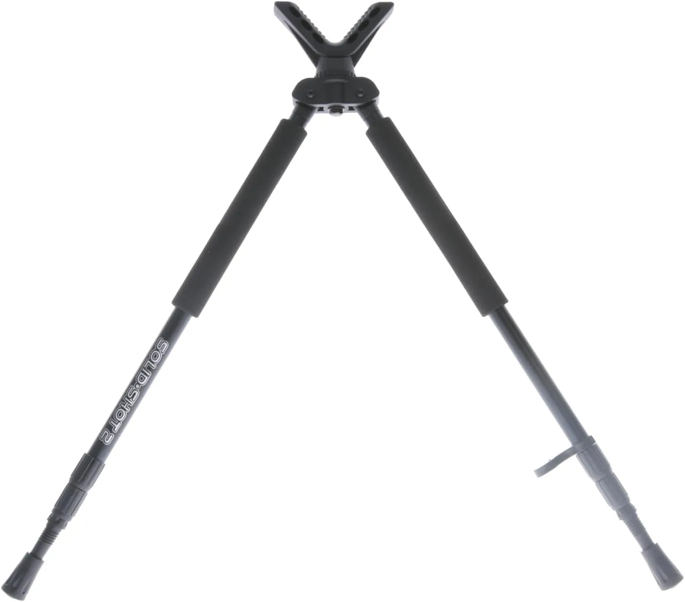 TruGlo Solid Shot Versatile Durable Adjustable Collapsible Rifle Shooting & Crossbow Hunting Bipod withRotating Head Design