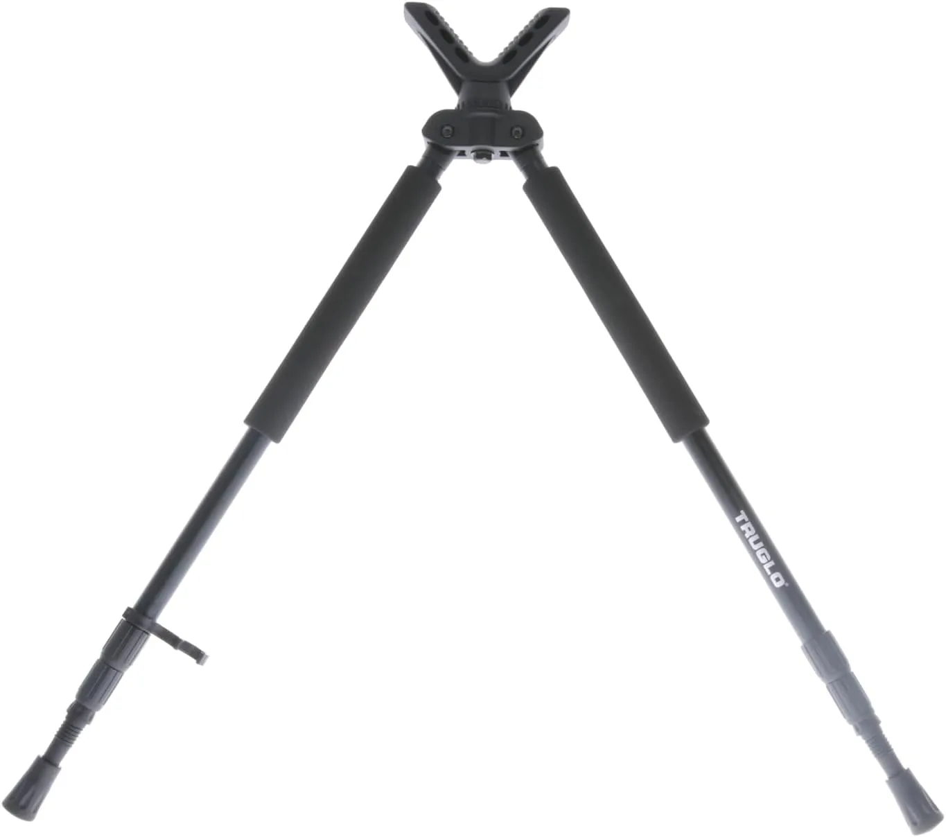 TruGlo Solid Shot Versatile Durable Adjustable Collapsible Rifle Shooting & Crossbow Hunting Bipod withRotating Head Design