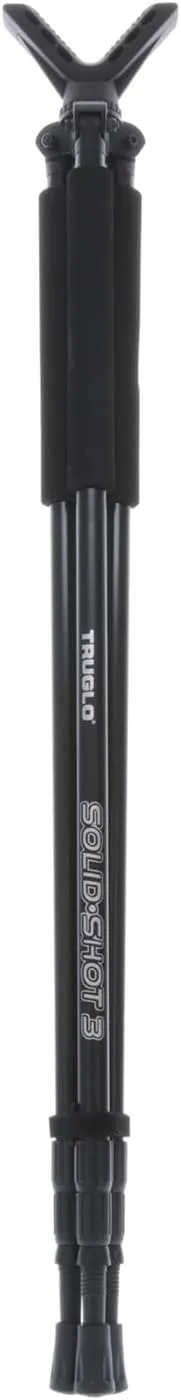TruGlo Solid Shot Versatile Durable Adjustable Collapsible Rifle Shooting & Crossbow Hunting Tripod withRotating Head Design