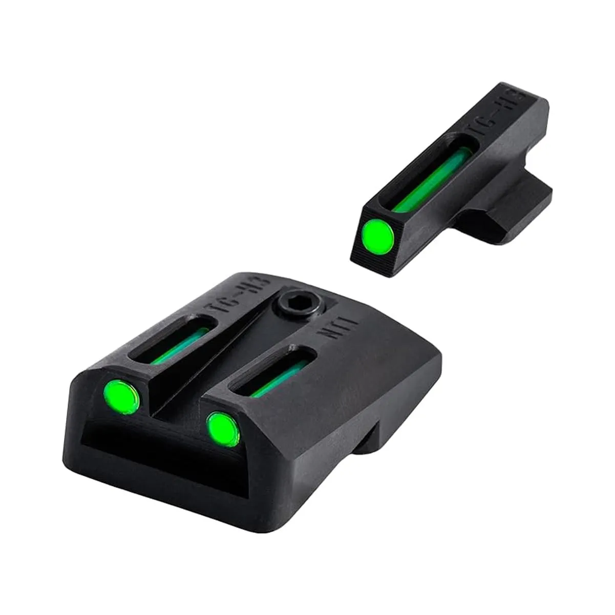 TRUGLO TFO Tritium & Fiber-Optic Handgun Sight Set for 1911