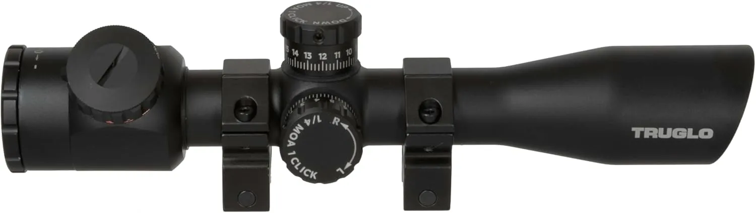 TRUGLO TRU-Brite Xtreme 4X32mm Compact Rifle Scope with Rings