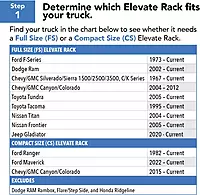 RealTruck TruXedo Elevate TS Rails | 1118359 | Fits 6'4" to 7' Beds - Standard Short Beds (72" Rail Length) | RAILS & Cleats Only