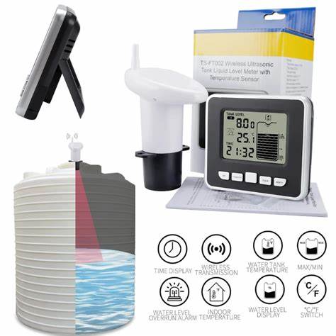 Solar Wireless Tank Level and Temperature Sensor with Display