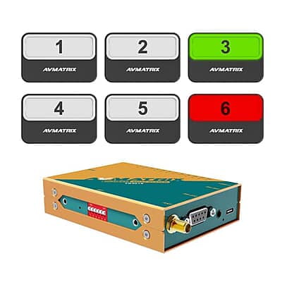 AVMatrix TS3019 Wireless Multi-Camera Tally System - 1 Tally, 6 Lamps AVMatrix TS3019 Wireless Multi-Camera Tally System - 1 Tally, 6 Lamps