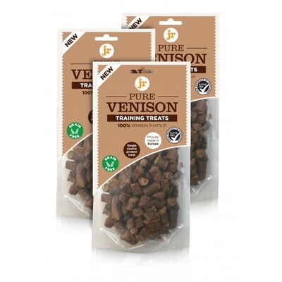 JR PURE VENISON TRAINING DOG TREATS 85G JR PURE VENISON TRAINING DOG TREATS 85G