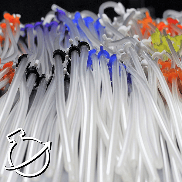 MPP 2-Stop Tubing (Std PVC), White/White (1.02mm), 12/pk.