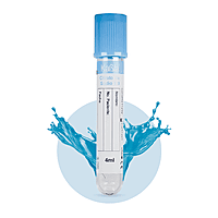 Tubo azul al vacío tipo vacutainer con citrato de sodio 3.2% (Tubo PT) 13x75 mm 4 ml, plástico PET -Gradilla con 100 piezas