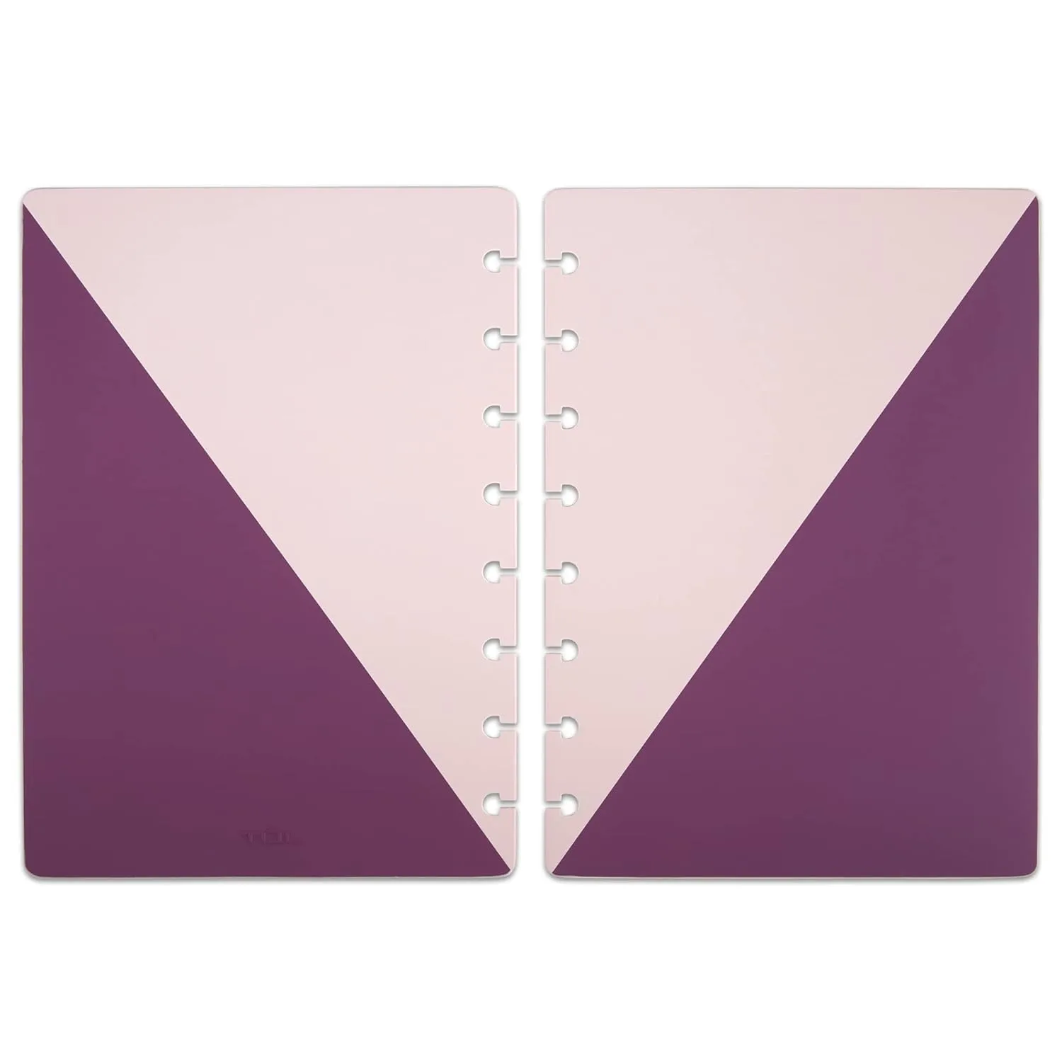 TUL® Discbound Notebook Covers, Junior Size, Pink/Purple, Pack of 2 Covers