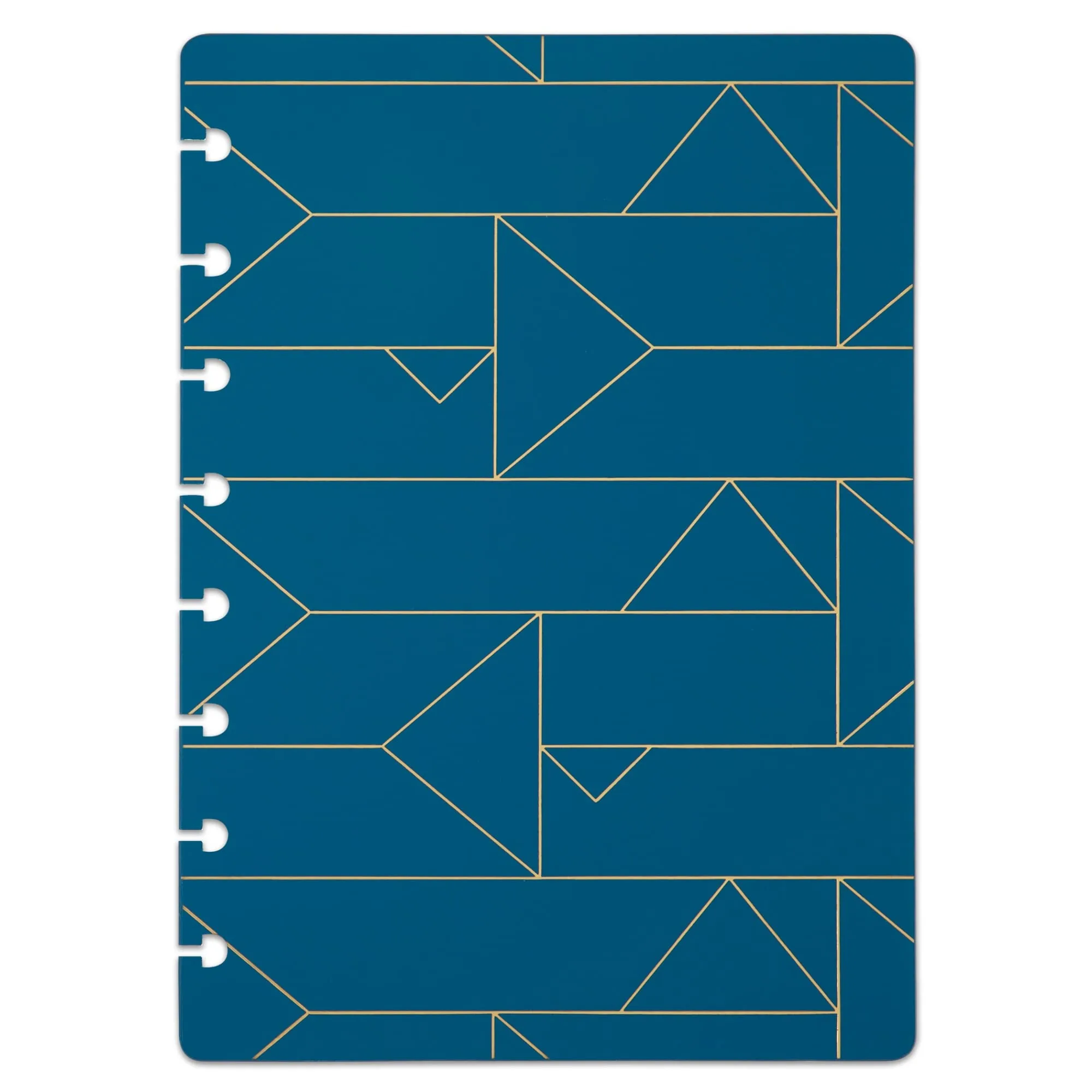 TUL® Discbound Notebook Covers, Junior Size, Blue Geo, Pack of 2 Covers
