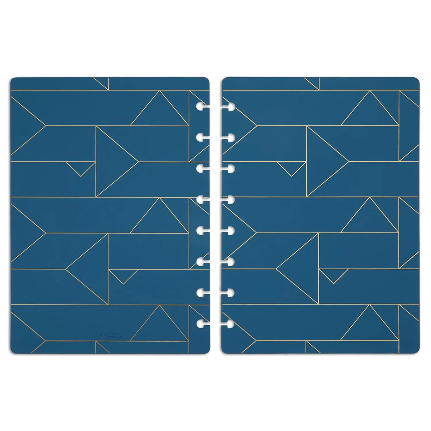 TUL® Discbound Notebook Covers, Junior Size, Blue Geo, Pack of 2 Covers