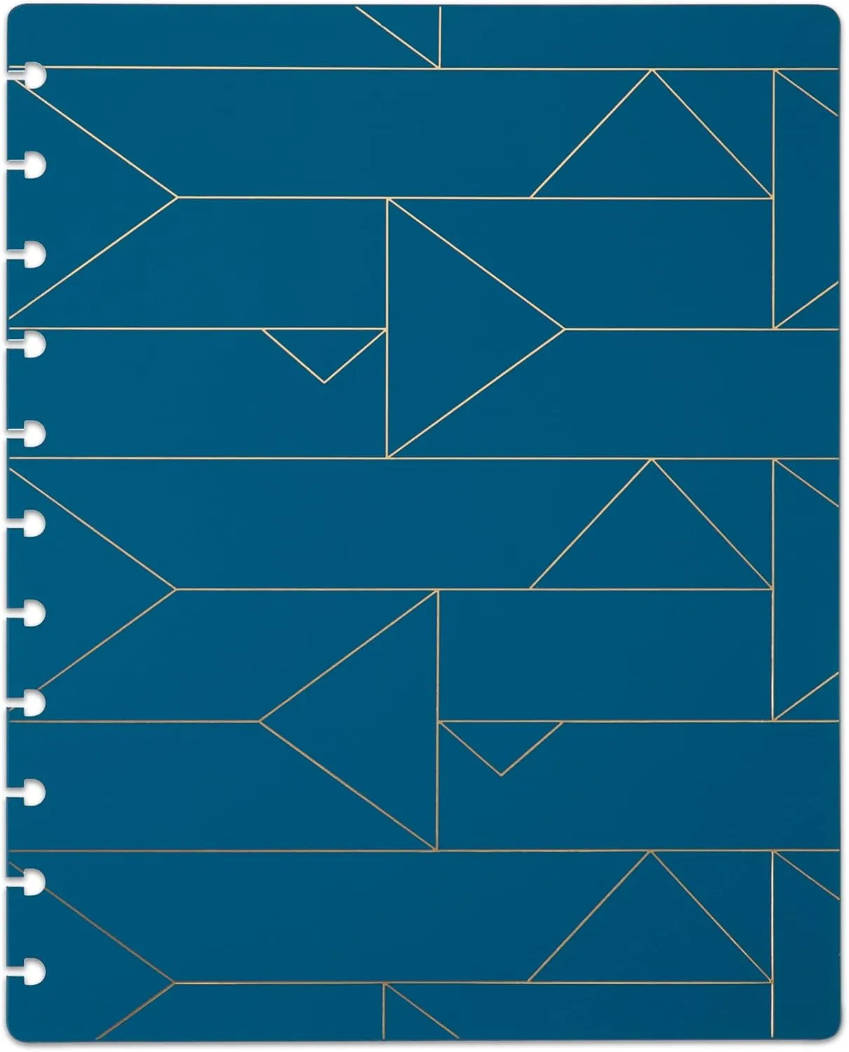 TUL® Discbound Notebook Covers, Letter Size, Blue Geo, Pack of 2 Covers