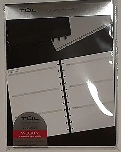 TUL Discbound Undated Weekly/Monthly Refill Pages, Letter Size, 68 Sheets