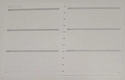 TUL Discbound Undated Weekly/Monthly Refill Pages, Letter Size, 68 Sheets