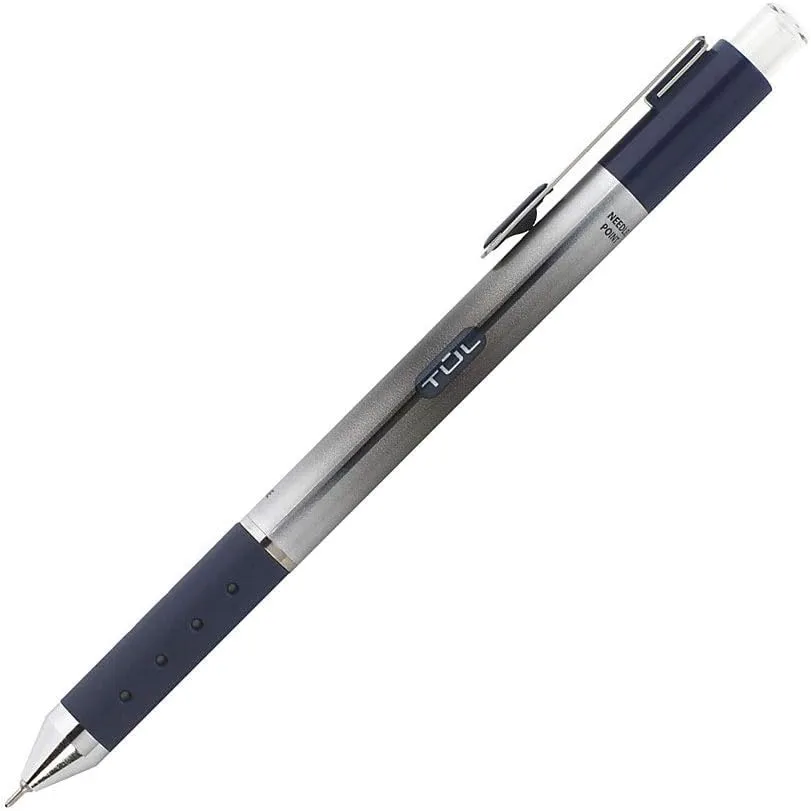 TUL GL Series Retractable Gel Pens, 0.5 mm Needle Point, Blue Ink, Pack of 4