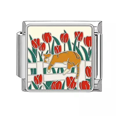 Red Tulips Cat Red Tulips Cat