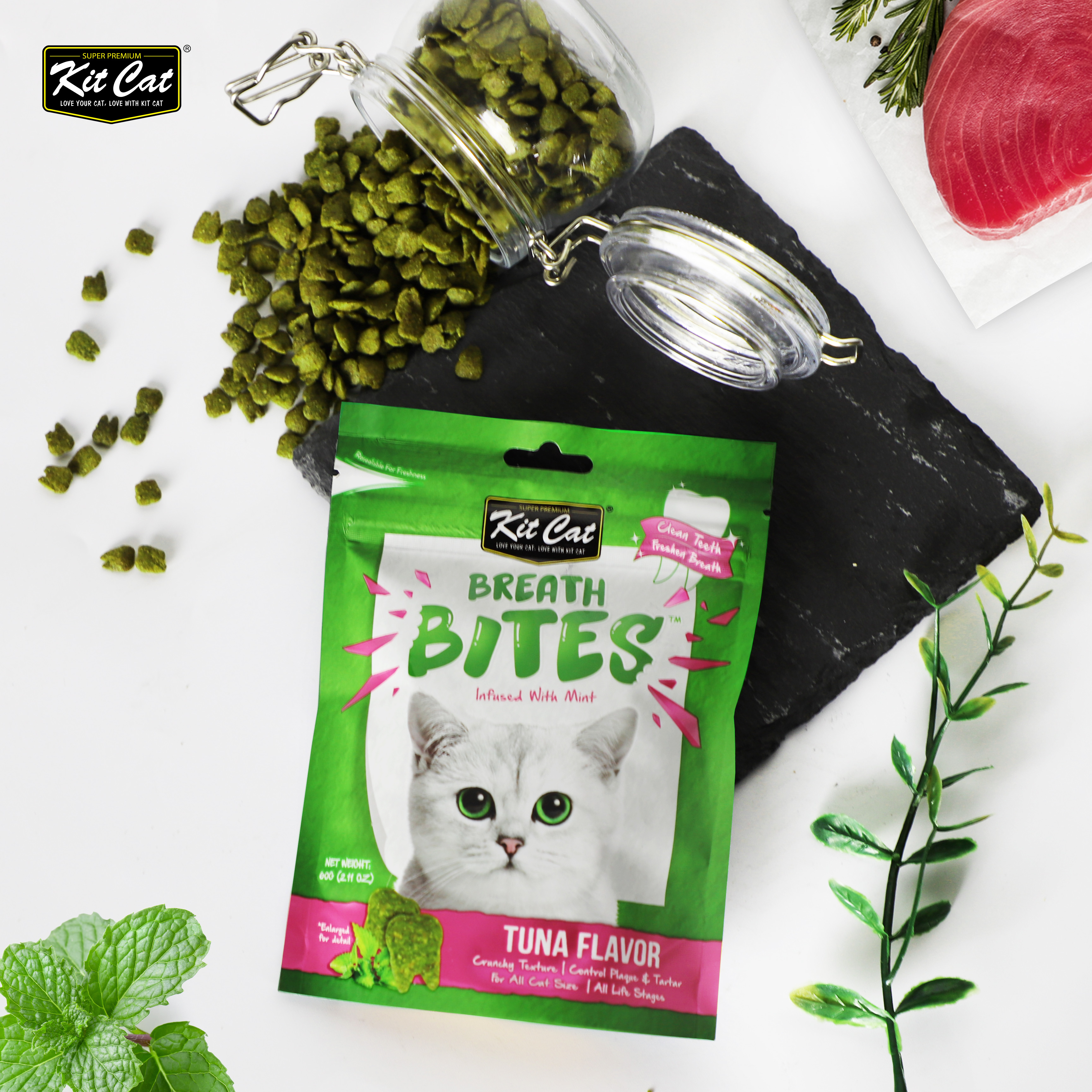 Breath Bites Tuna Flavor 60g Cat Treat Breath Bites Tuna Flavor 60g Cat Treat