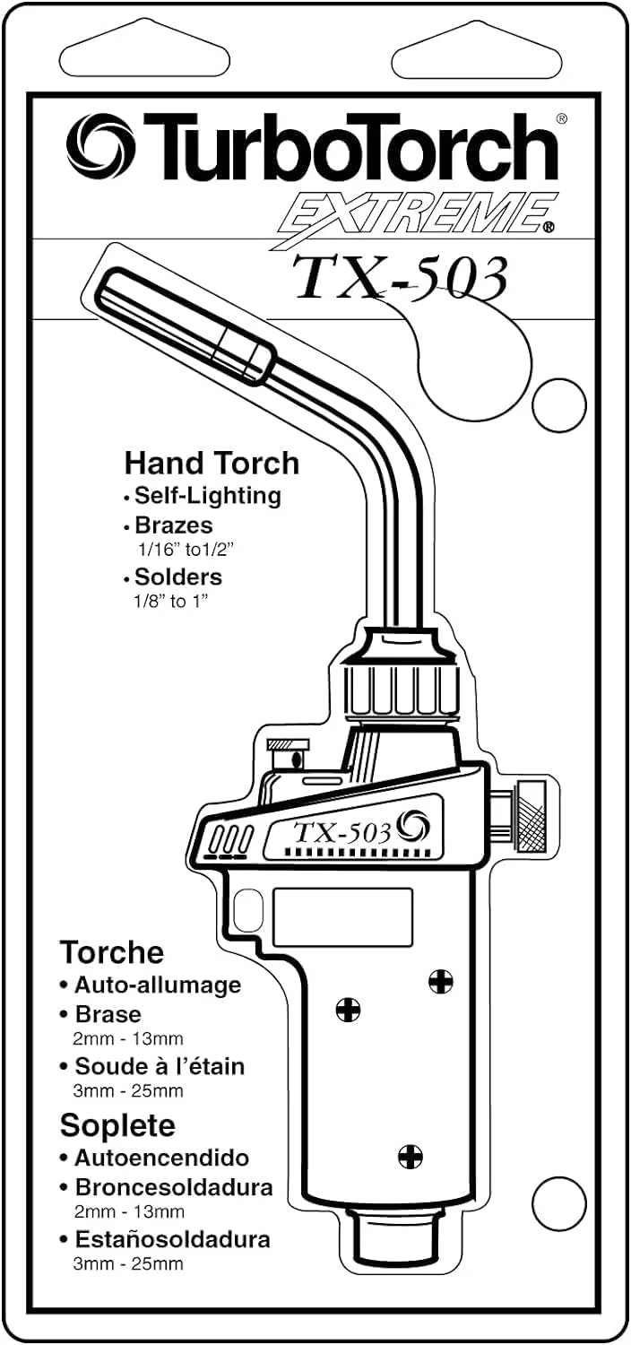 TURBOTORCH Hand Torch Kit with Extreme Swirl Technology