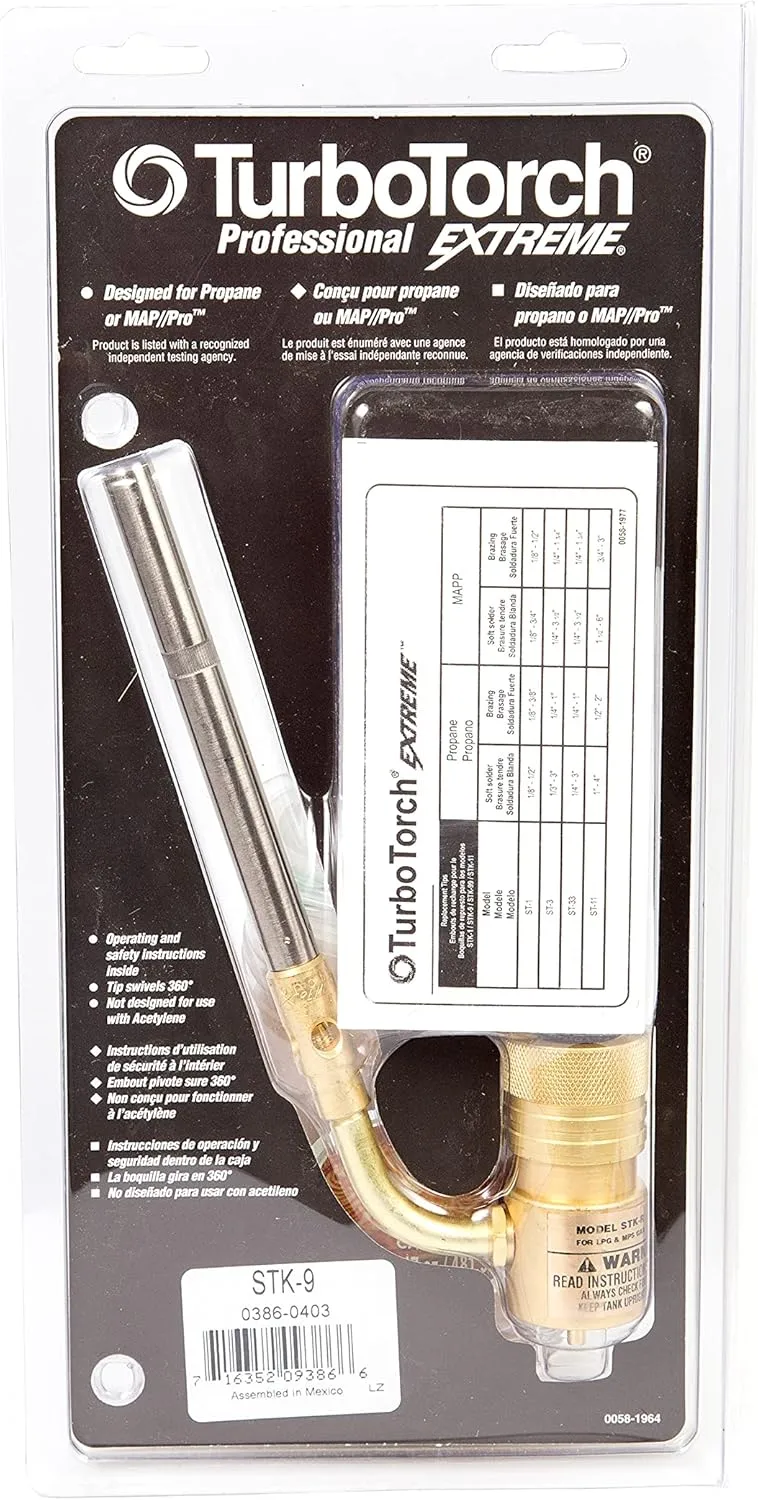 TURBOTORCH Hand Torch Kit with Extreme Swirl Technology