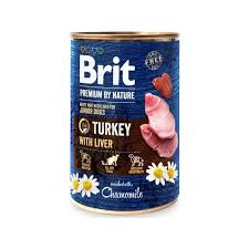 Brit Premium Dog Turkey with Liver 400 g Tin