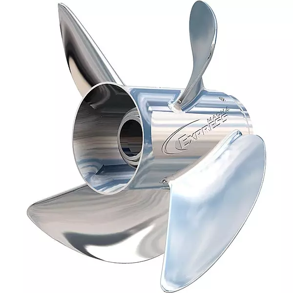 Turning Point Express Mach4 13x19 4-Blade Left-Hand Stainless Steel Propeller