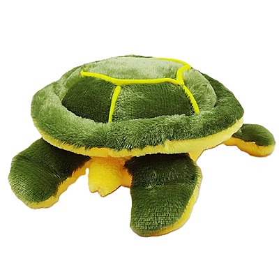 Plush Turtle Stuffed Animal, Green and Yellow, Soft Toy