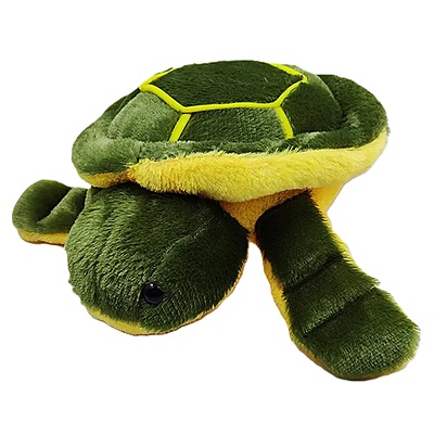 Plush Turtle Stuffed Animal, Green and Yellow, Soft Toy