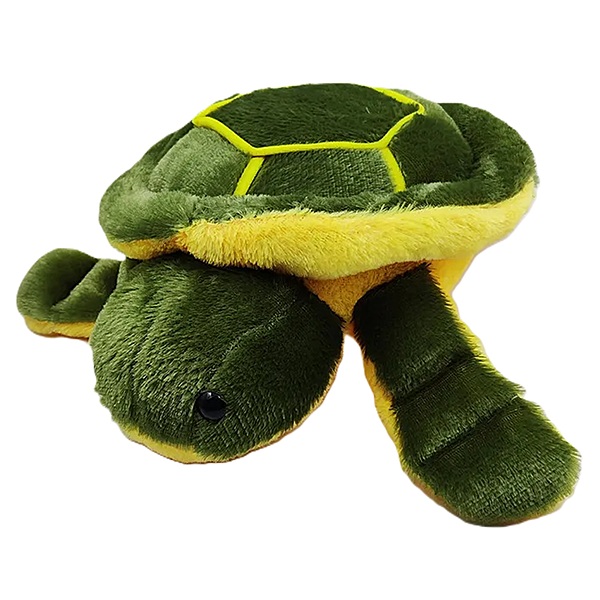 Plush Turtle Stuffed Animal, Green and Yellow, Soft Toy