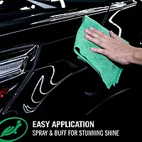 Turtle Wax Hybrid Solutions Ceramic Acrylic Black Car Wax Spray, Restores Apperance of Black Car Paint, Ceramic Coating Protection, Extreme Water Beading, High Gloss Shine, 16 oz (Pack of 1)