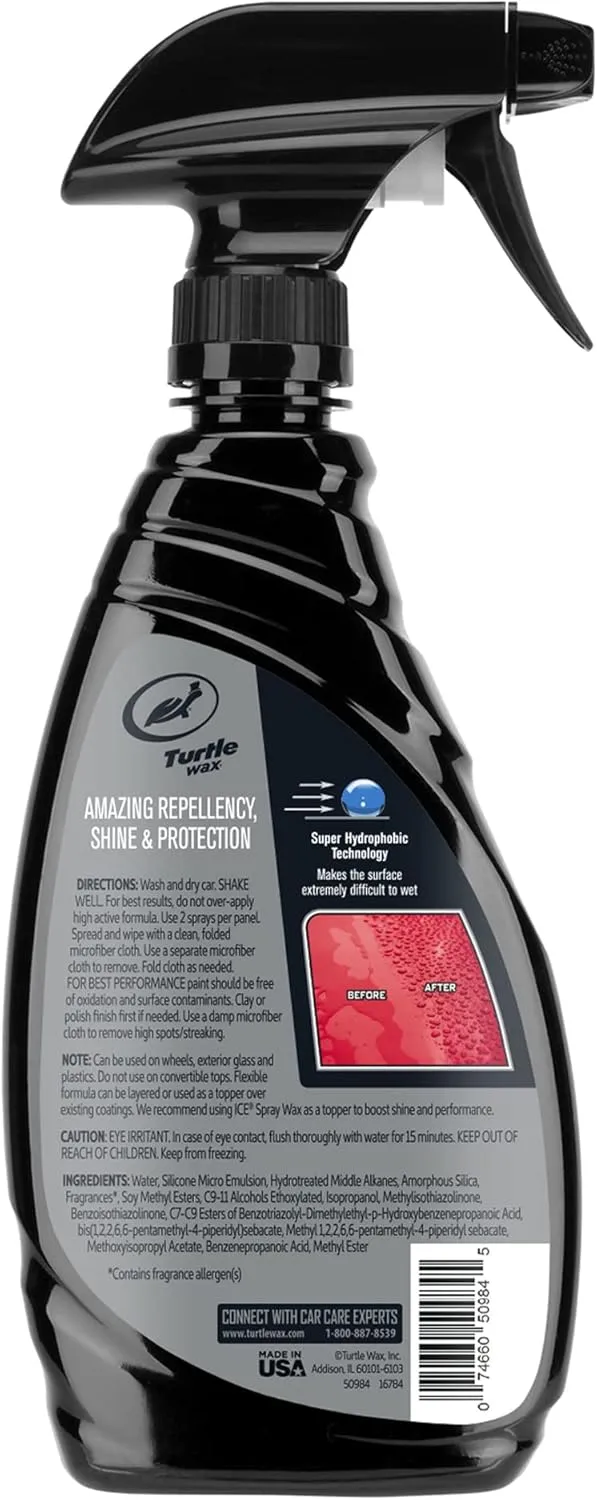 Turtle Wax ICE Seal N Shine Spray, 16 fl oz - High Gloss & Water Beading