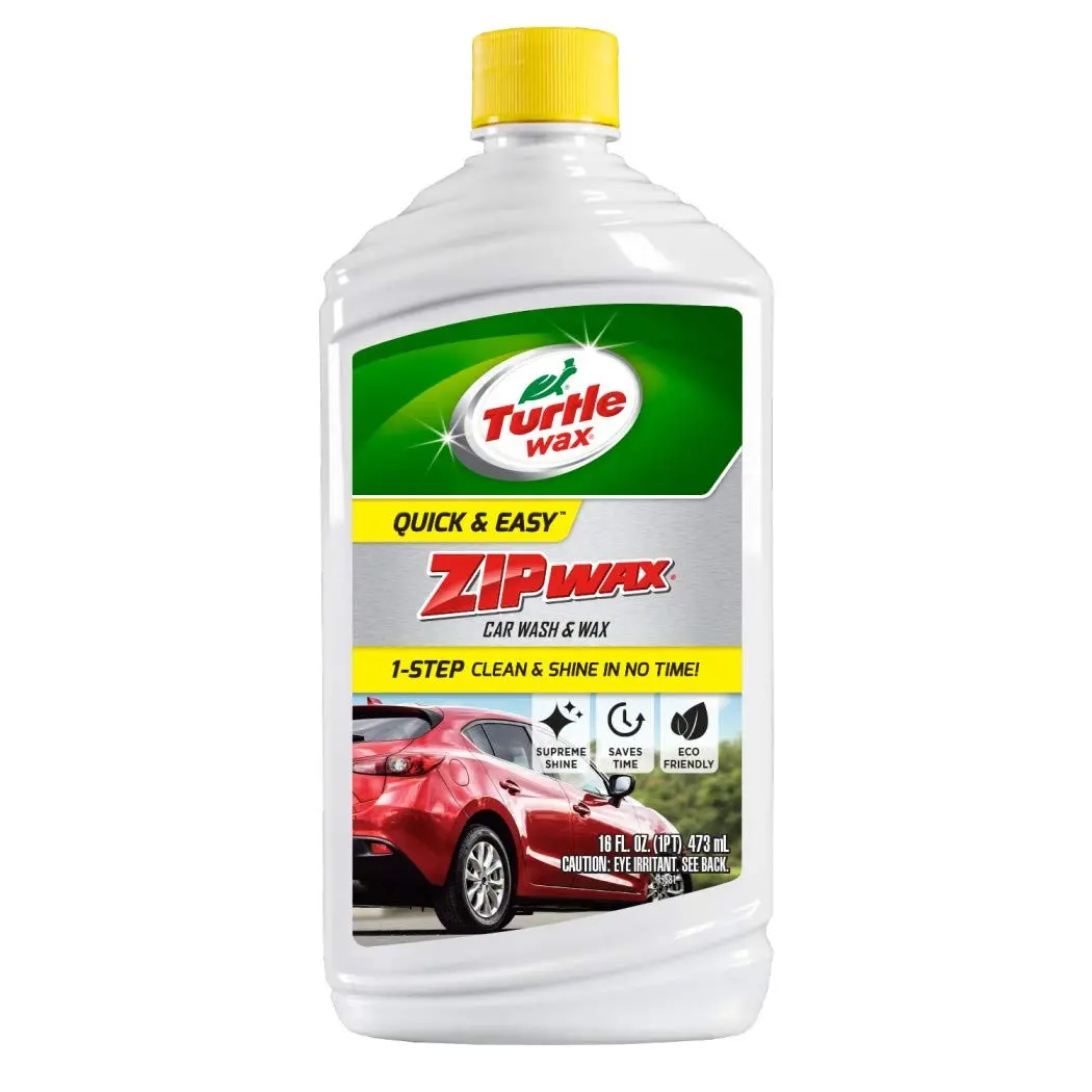 Turtle Wax T-75A Zip Wax Car Wash and Wax - 16 Fl Oz., Clear (Pack of 1)