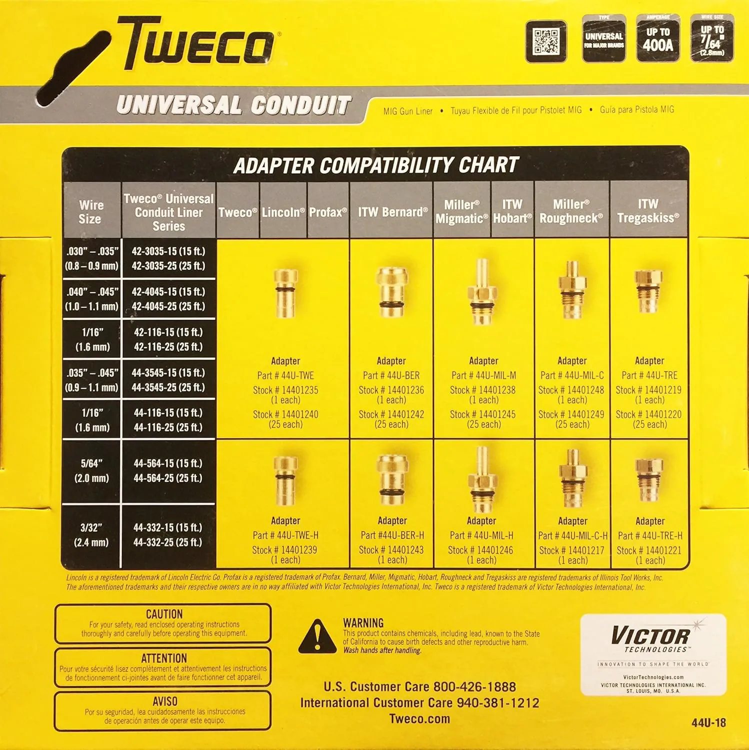Tweco 441615 15 Foot Universal Conduit Liner 1/16"