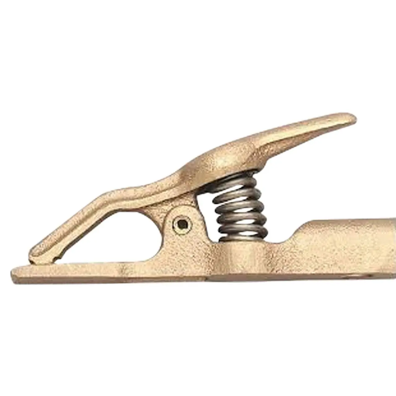 1 Inch Jaw Opening, 2 Inch Jaw Depth, 200 Amp Rating, Copper Alloy Flat Jaw Welding Ground Clamp