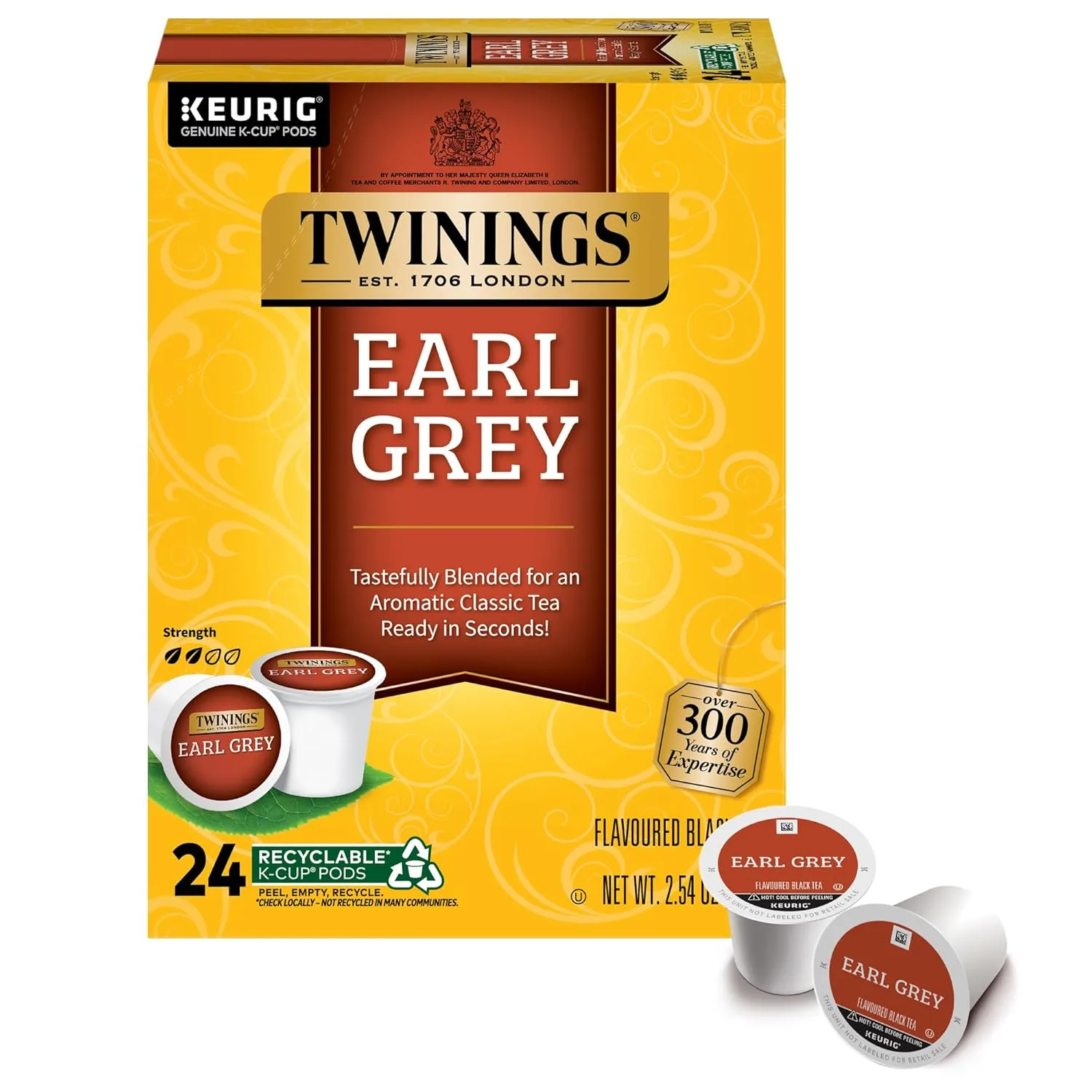TWININGS Black Tea K-Cup Pods for Keurig, 24 Count