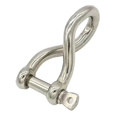 Shackle Twisted - 5mm - Cast Shackle Twisted - 5mm - Cast