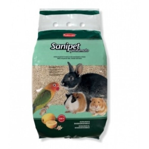 PADOVAN SANIPET profumato 4L (Maize cob granule litter, scented with lemon) PADOVAN SANIPET profumato 4L (Maize cob granule litter, scented with lemon)