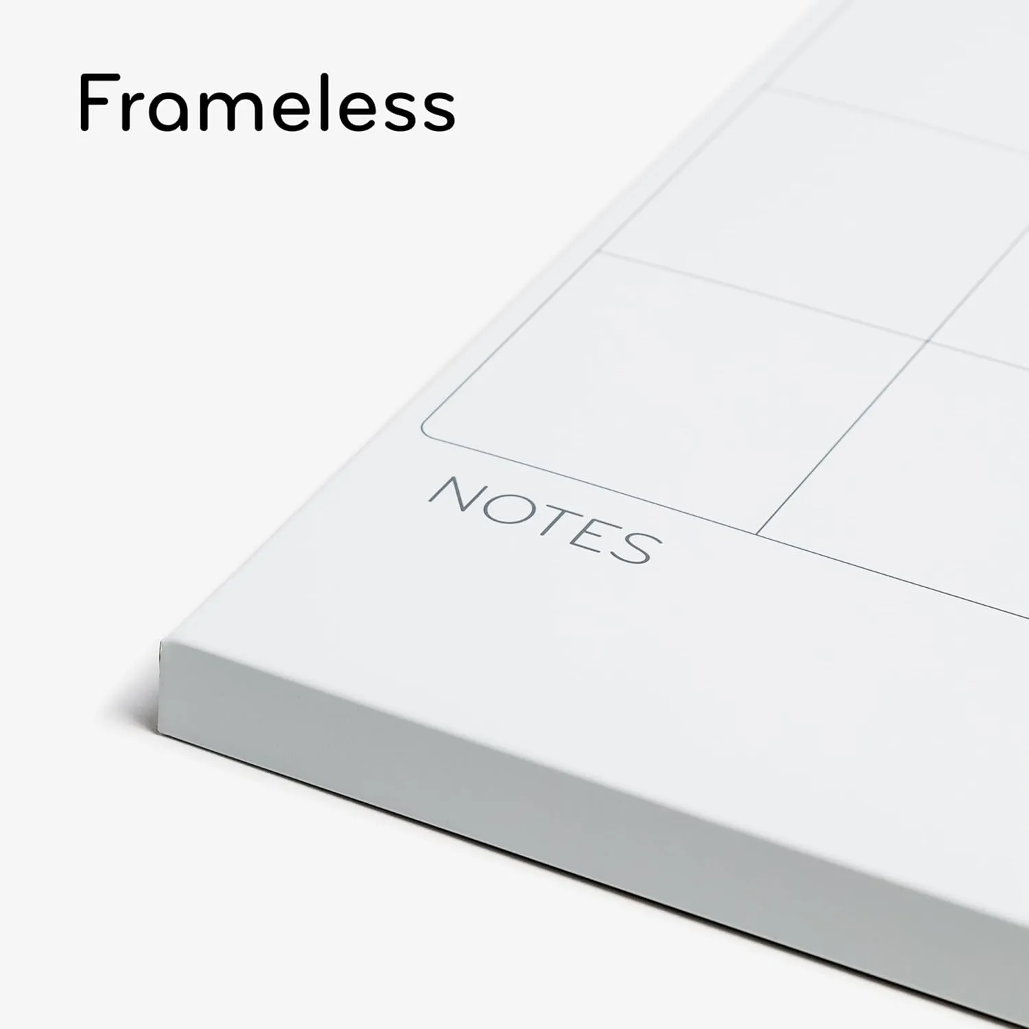 U Brands Square Magnetic Dry Erase Calendar Board, 14"x14", Frameless, includes Marker and Magnet