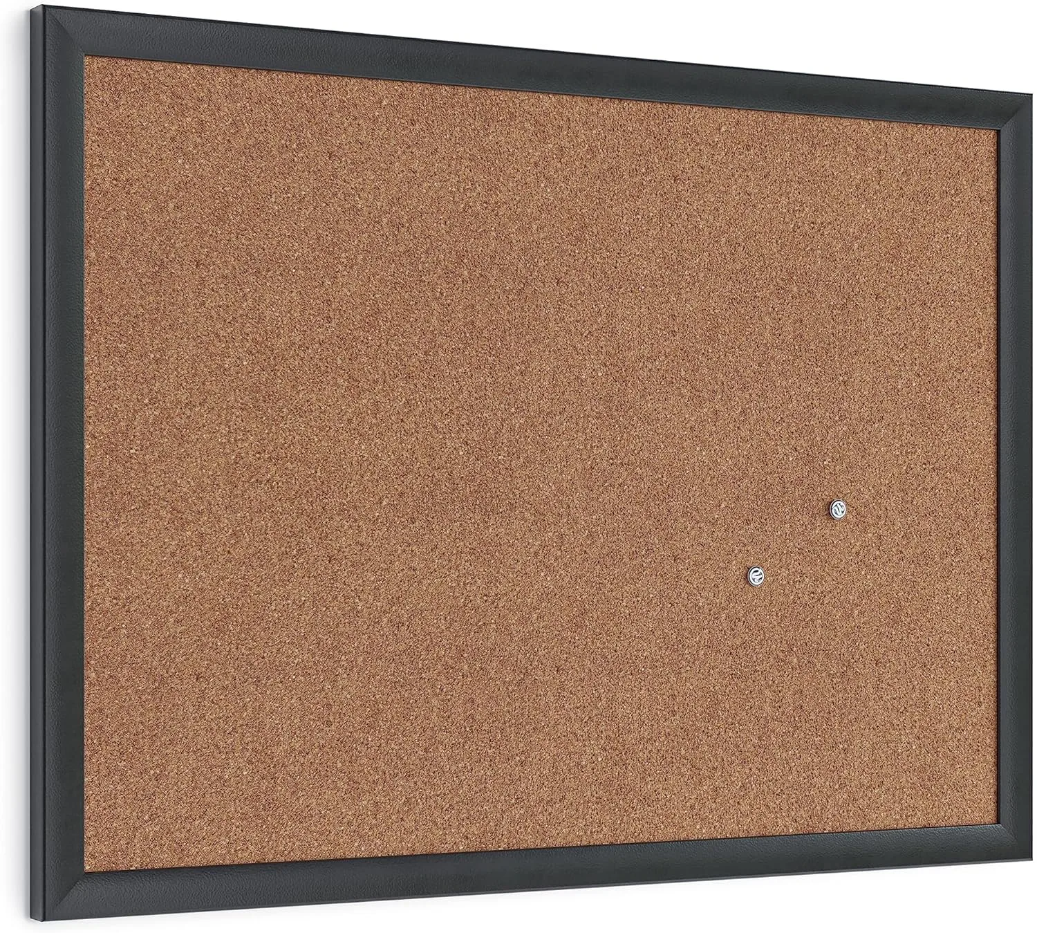 U Brands Cork Bulletin Board with Wood Frame