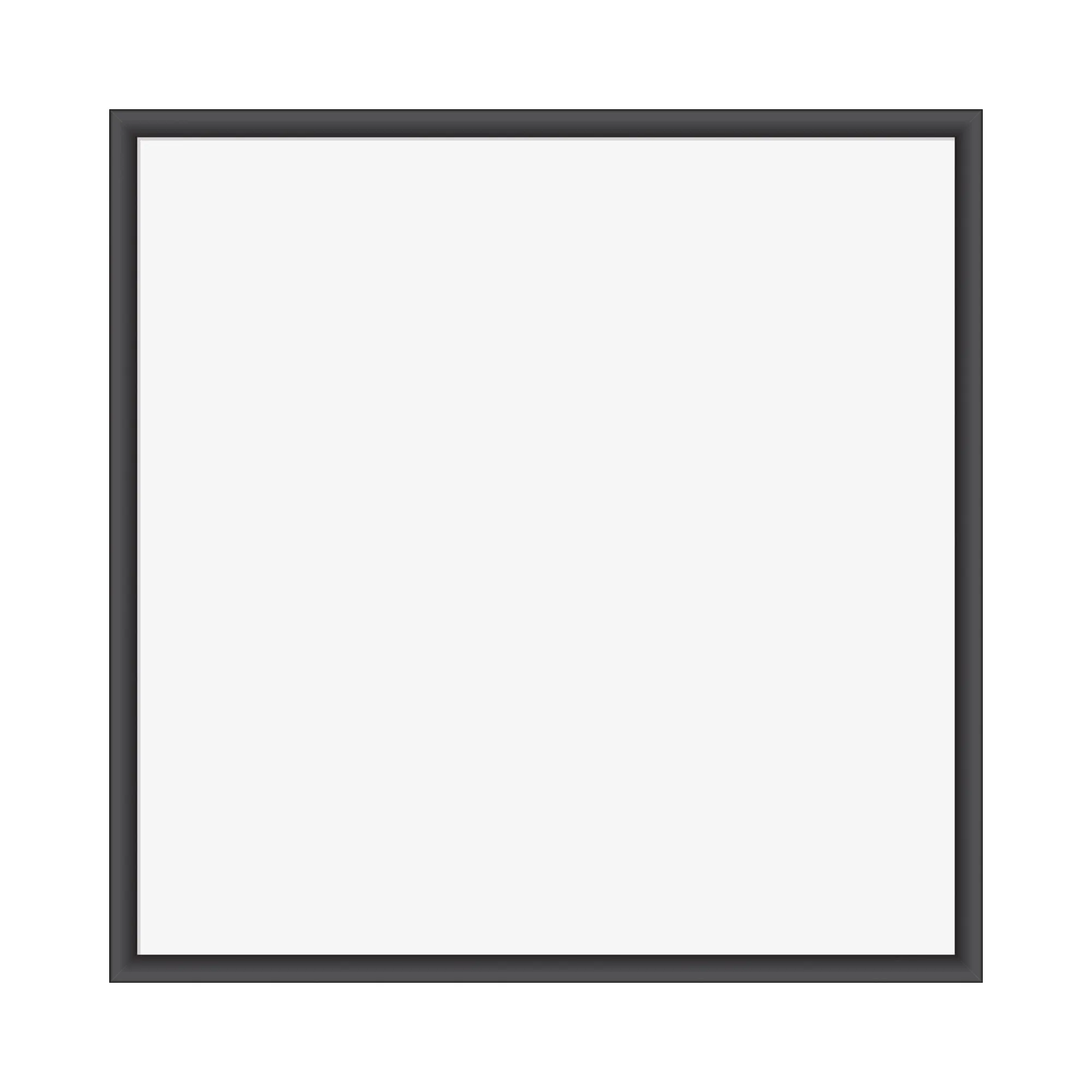 U Brands Magnetic Dry-Erase Board, 35in x 35in, Black Wood Frame